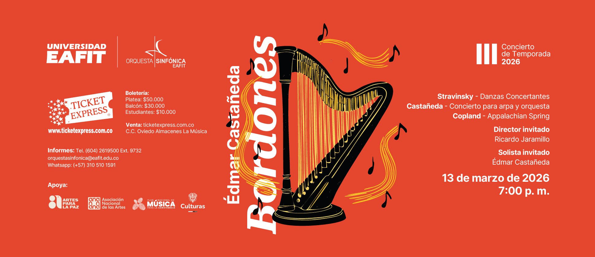 BORDONES CONCIERTO PARA ARPA Y ORQUESTA