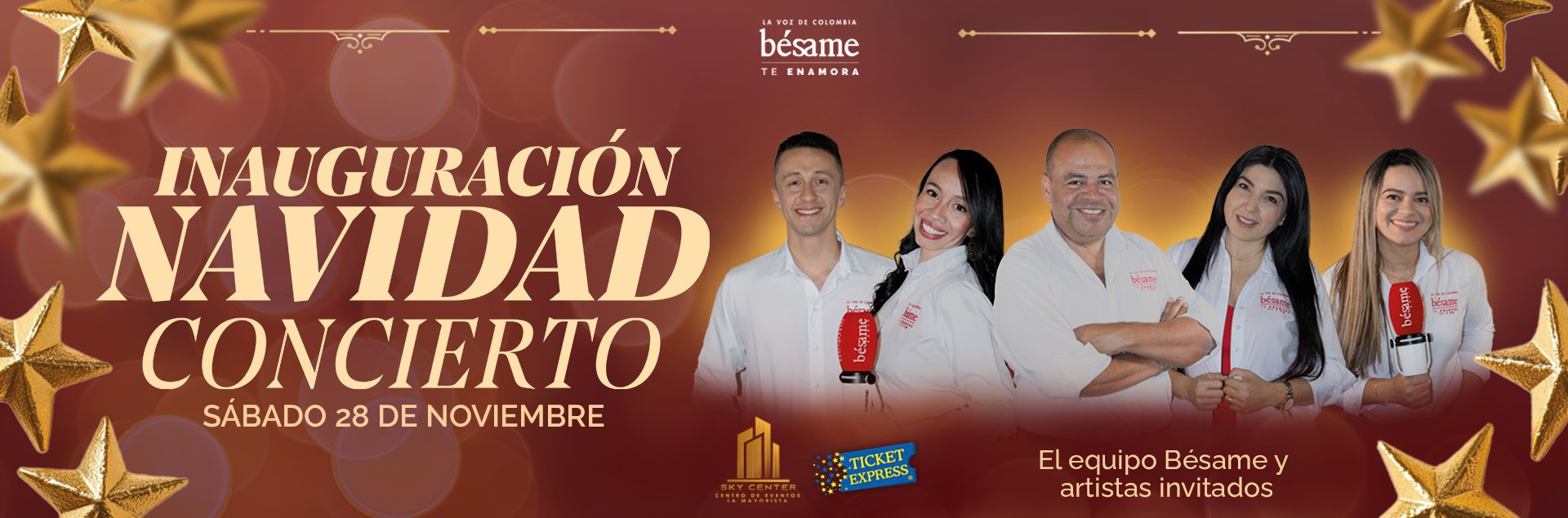 CONCIERTO DE INAUGURACION DE LA NAVIDAD BÉSAME 2026