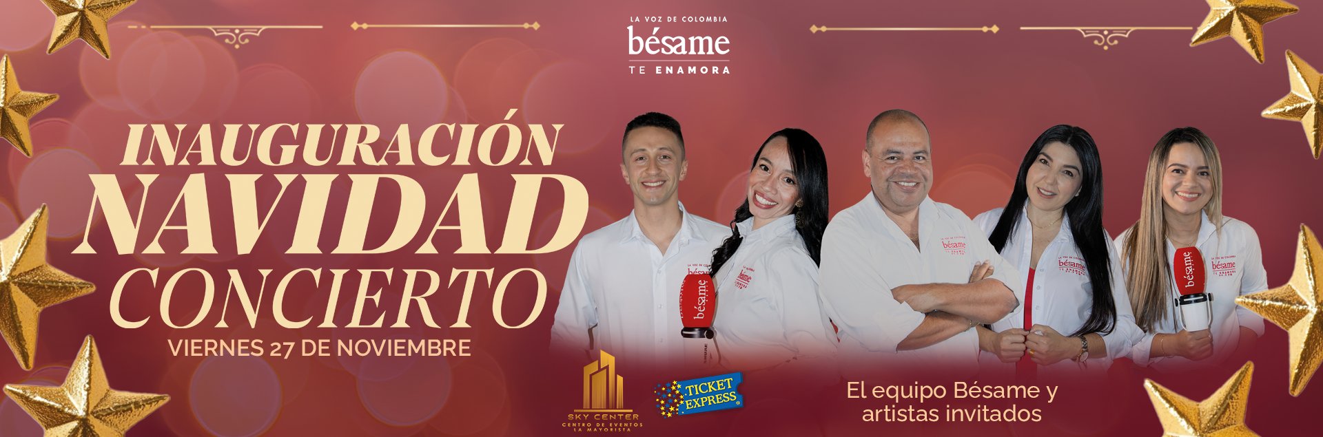 CONCIERTO DE INAUGURACION DE LA NAVIDAD BÉSAME 2026