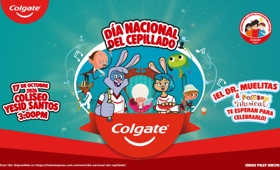 Día Nacional del Cepillado 2026 - Colgate - Coliseo Yesid Santos Medellín