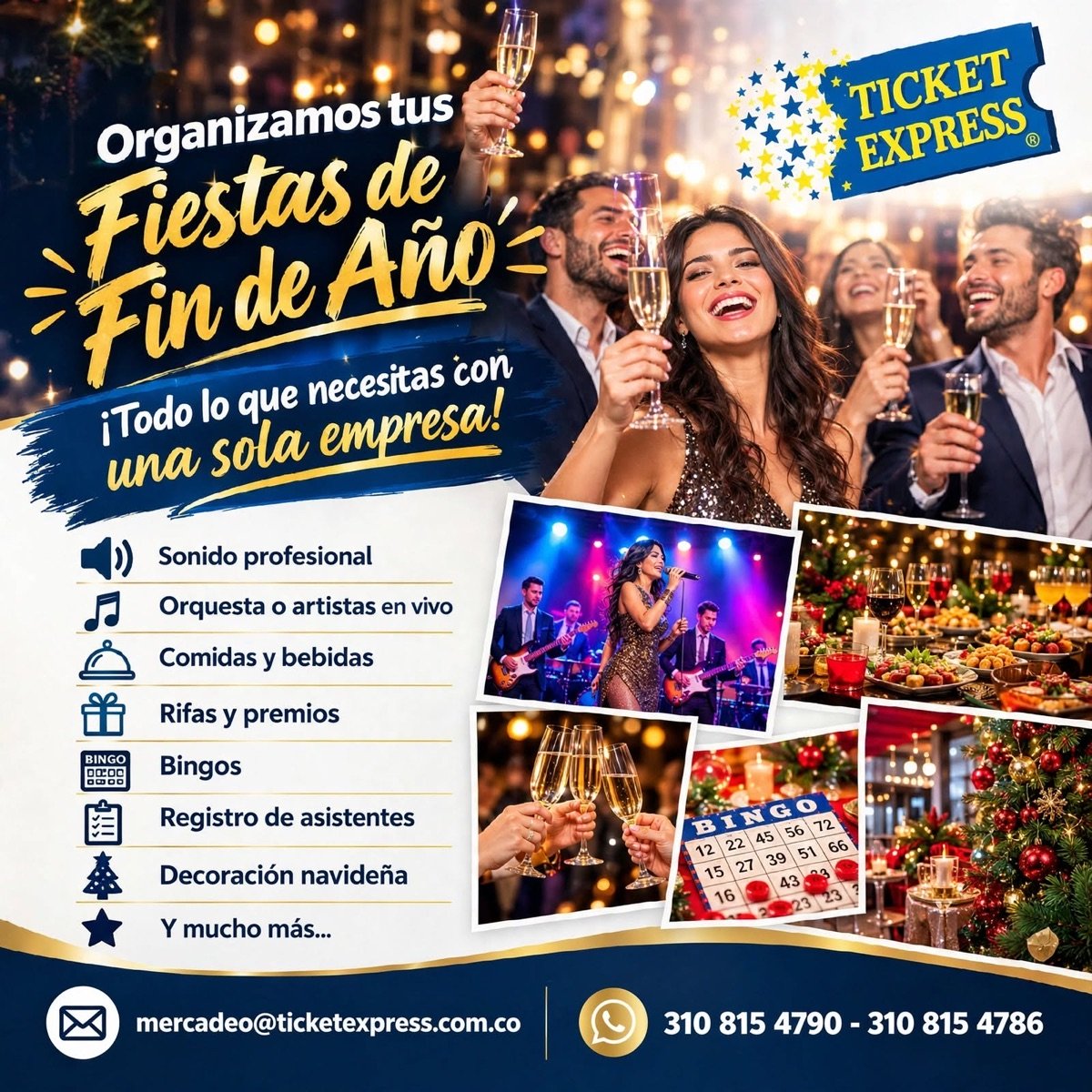 Organizamos tus Fiestas de Fin de Año - Ticket Express