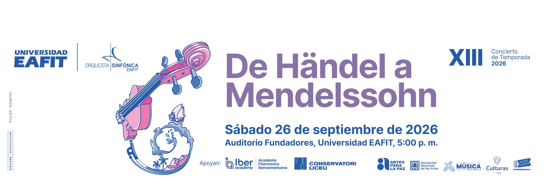 XIII CONCIERTO DE TEMPORADA 2026 DE HÄNDEL A MENDELSSOHN