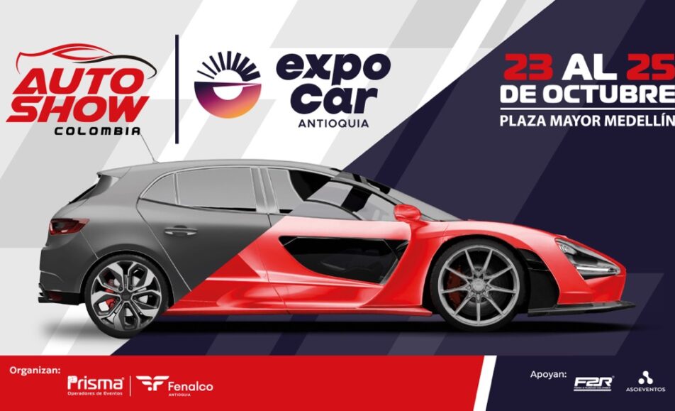 Autoshow Colombia 2026 - Expocar Antioquia, 23 al 25 de octubre en Plaza Mayor Medellín