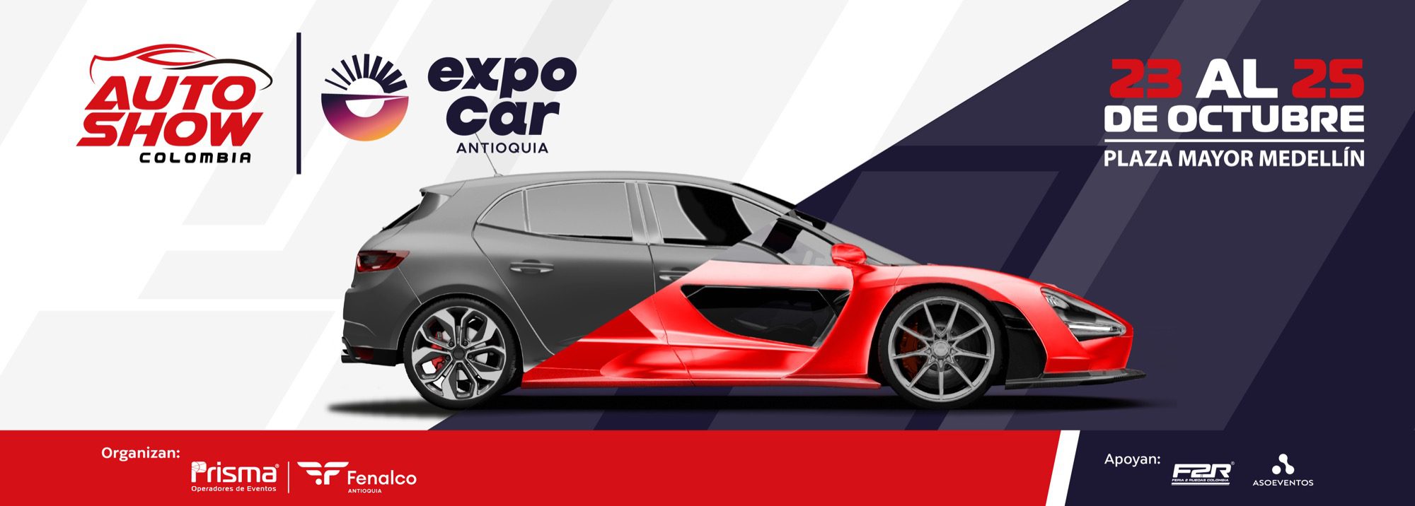 Autoshow Colombia 2026 - Expocar Antioquia Autoshow Colombia y Expocar Antioquia: 23 al 25 de octubre en Plaza Mayor Medellín, organizado por Prisma y Fenalco