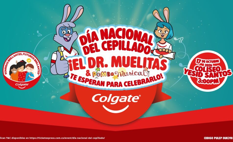 Día Nacional del Cepillado 2026 - Dr. Muelitas y Pombo Musical - Coliseo Yesid Santos, Medellín